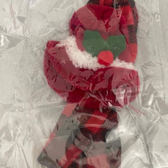 Wine Bottle Scarf Hat Festival Decorative Plaid Ornamental Reusable - Picture 3 of 3